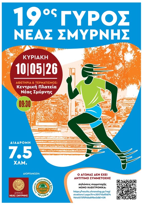 ΤΗΝ ΚΥΡΙΑΚΗ Ο 19ος ΓΥΡΟΣ ΝΕΑΣ ΣΜΥΡΝΗΣ