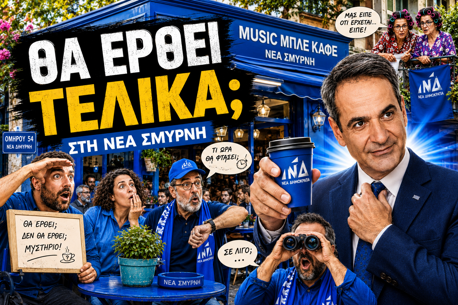 Θα έρθει τελικά ο Μητσοτάκης ή όχι στη Νέα Σμύρνη;