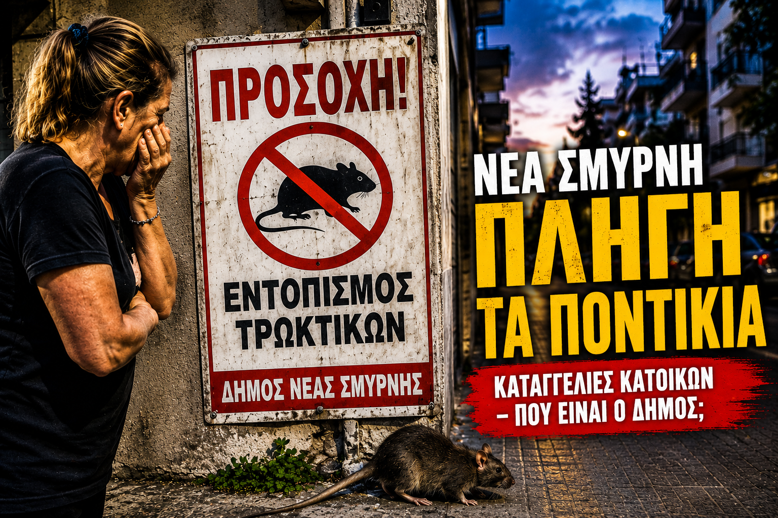 Τρωκτικά στη Νέα Σμύρνη: Ανησυχία κατοίκων