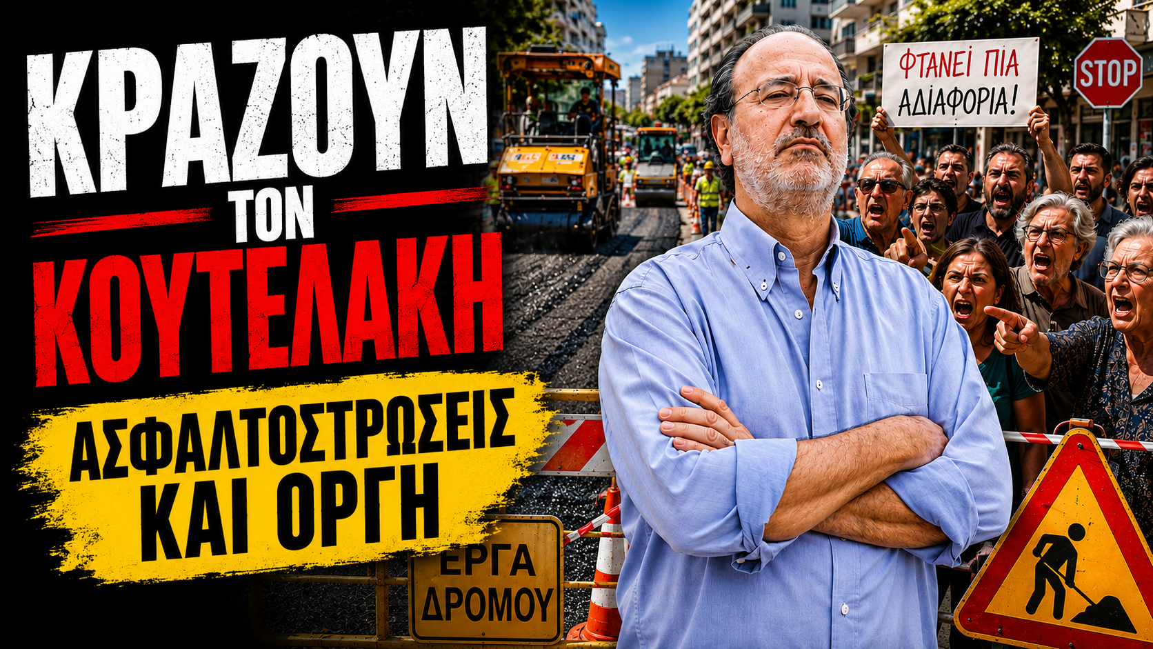«Κράζουν» τον Κουτελάκη στο Facebook του Δήμου για τις ασφαλτοστρώσεις στη Νέα Σμύρνη
