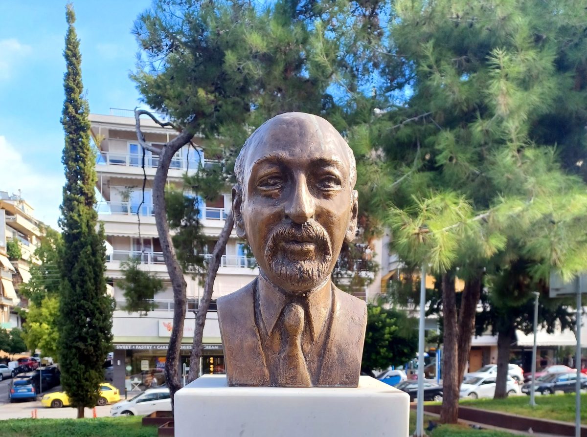 Επανατοποθετήθηκε η προτομή του Απόστολου Μαγγανάρη στο Άλσος Μνημοσύνης
